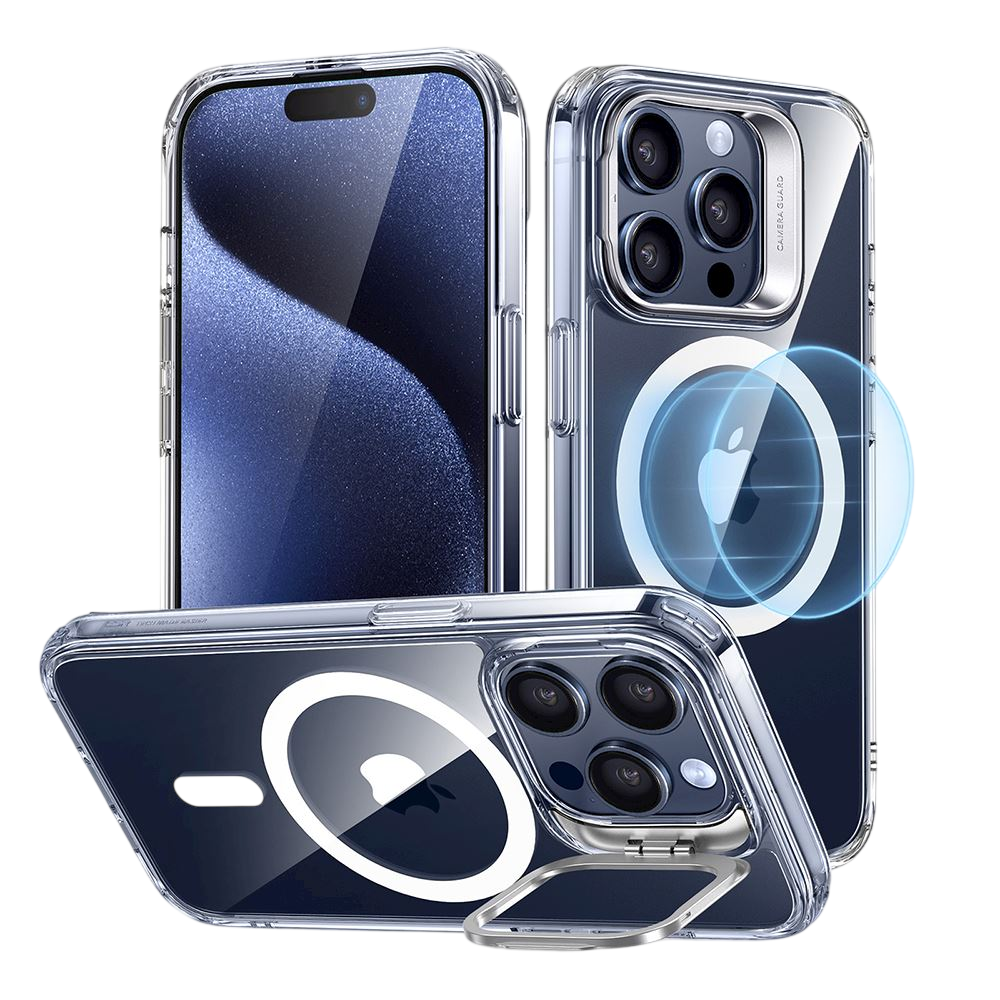 Coque Classic Hybrid MagSafe Stash Stand pour iPhone 15 Pro