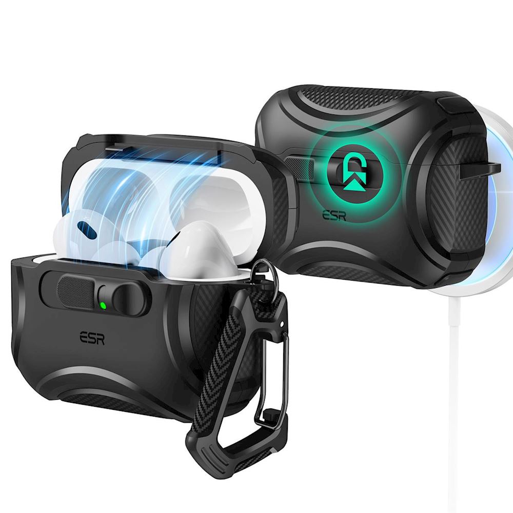 Coque de protection ESR Cyber FlickLock Magnetic avec HaloLock pour AirPods Pro 3
