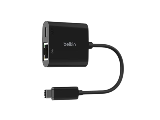 Belkin Adaptateur USB-C vers Ethernet Gigabit + Port de recharge PD 100W
