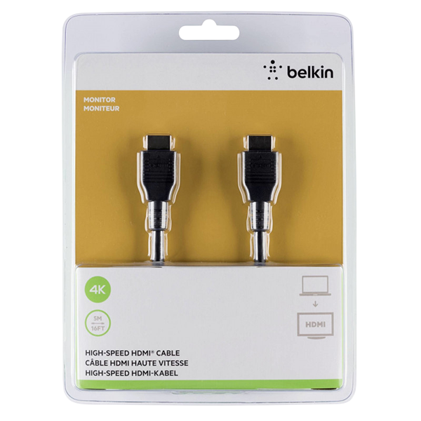 Belkin Câble HDMI Haut Débit avec Ethernet (5 m)