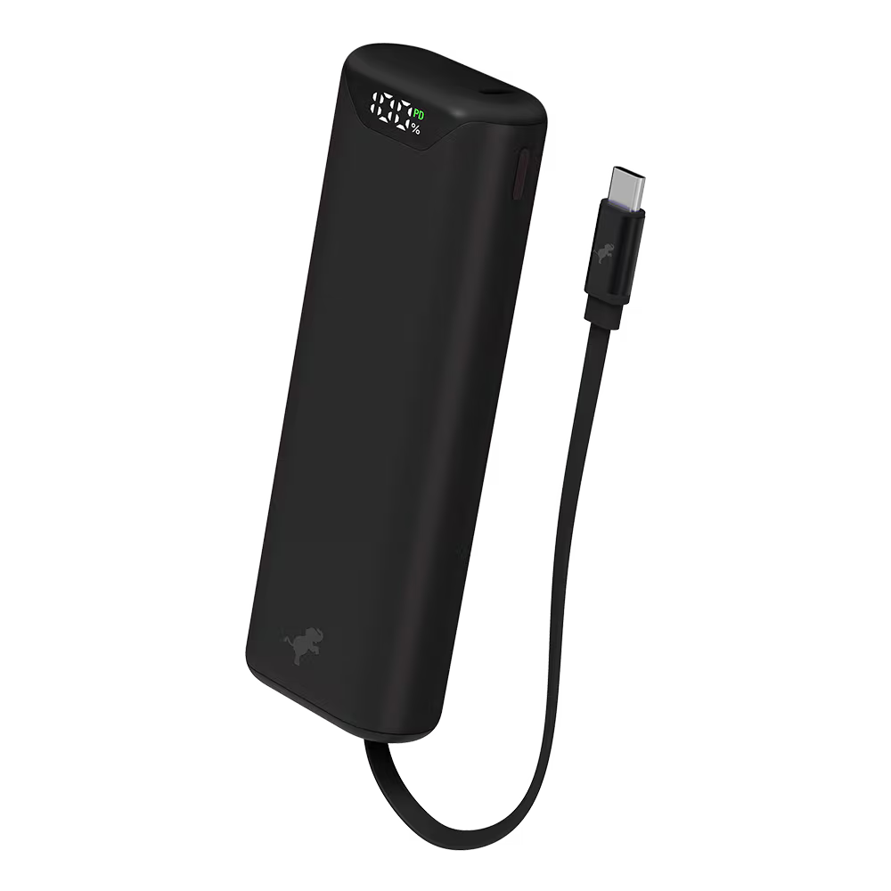 Batterie externe écologique avec câble rétractable Nimble Champ Stretch 10K (10000 mAh)