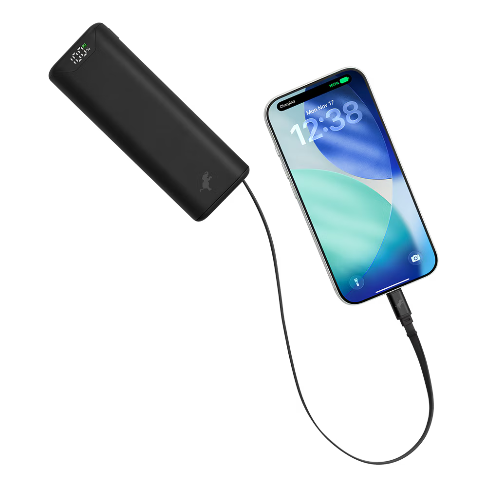 Batterie externe écologique avec câble rétractable Nimble Champ Stretch 10K (10000 mAh)
