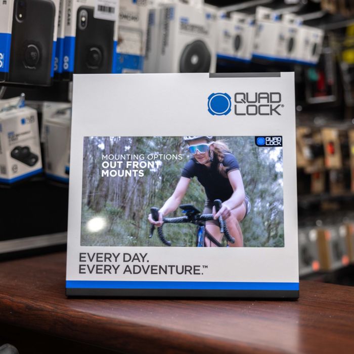 Écran vidéo de comptoir Quad Lock pour PLV