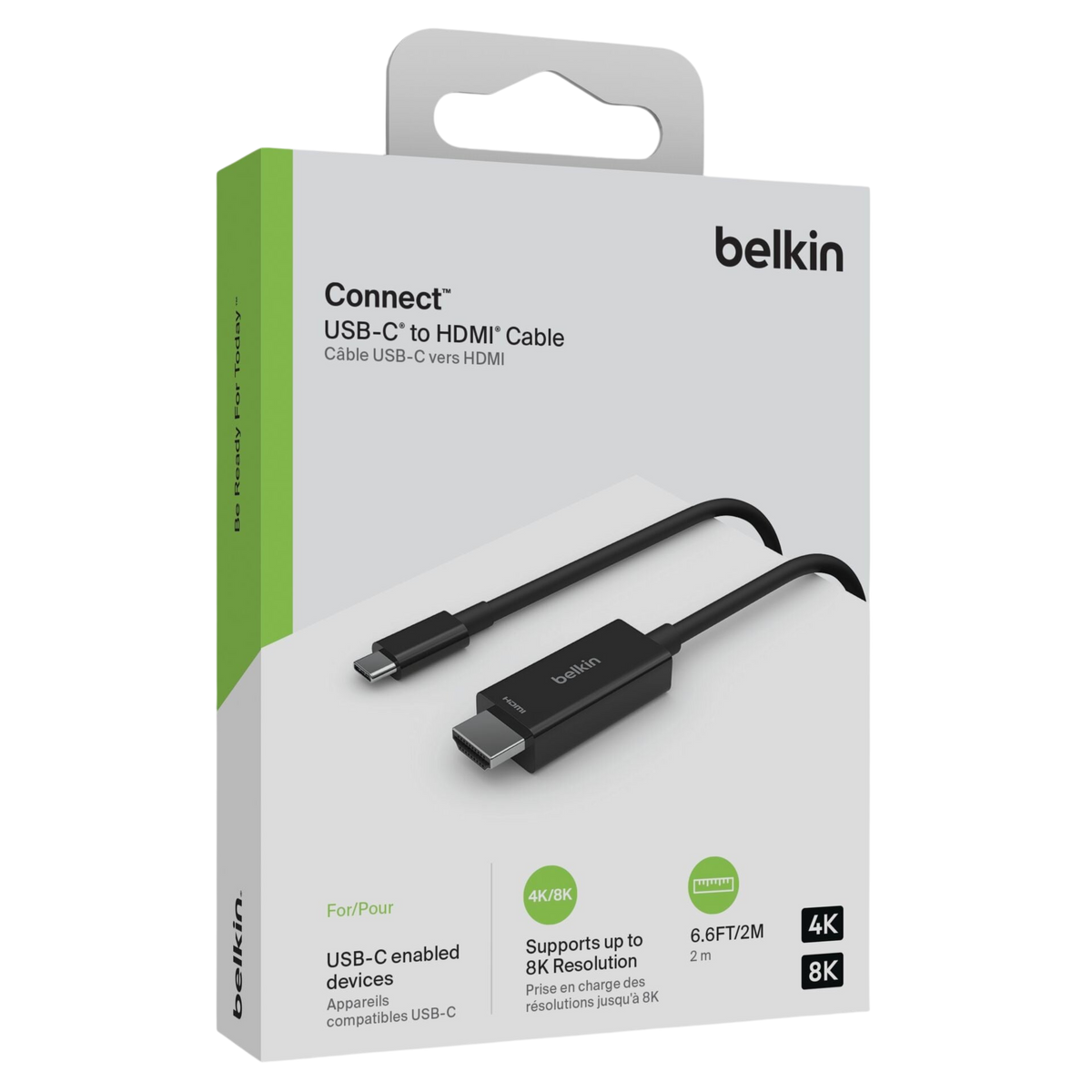 Belkin Câble Connect USB-C vers DisplayPort 1.4 (8K - 2 m)