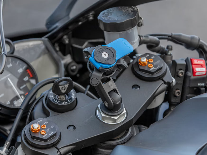 Support Quad Lock pour colonne de direction de moto