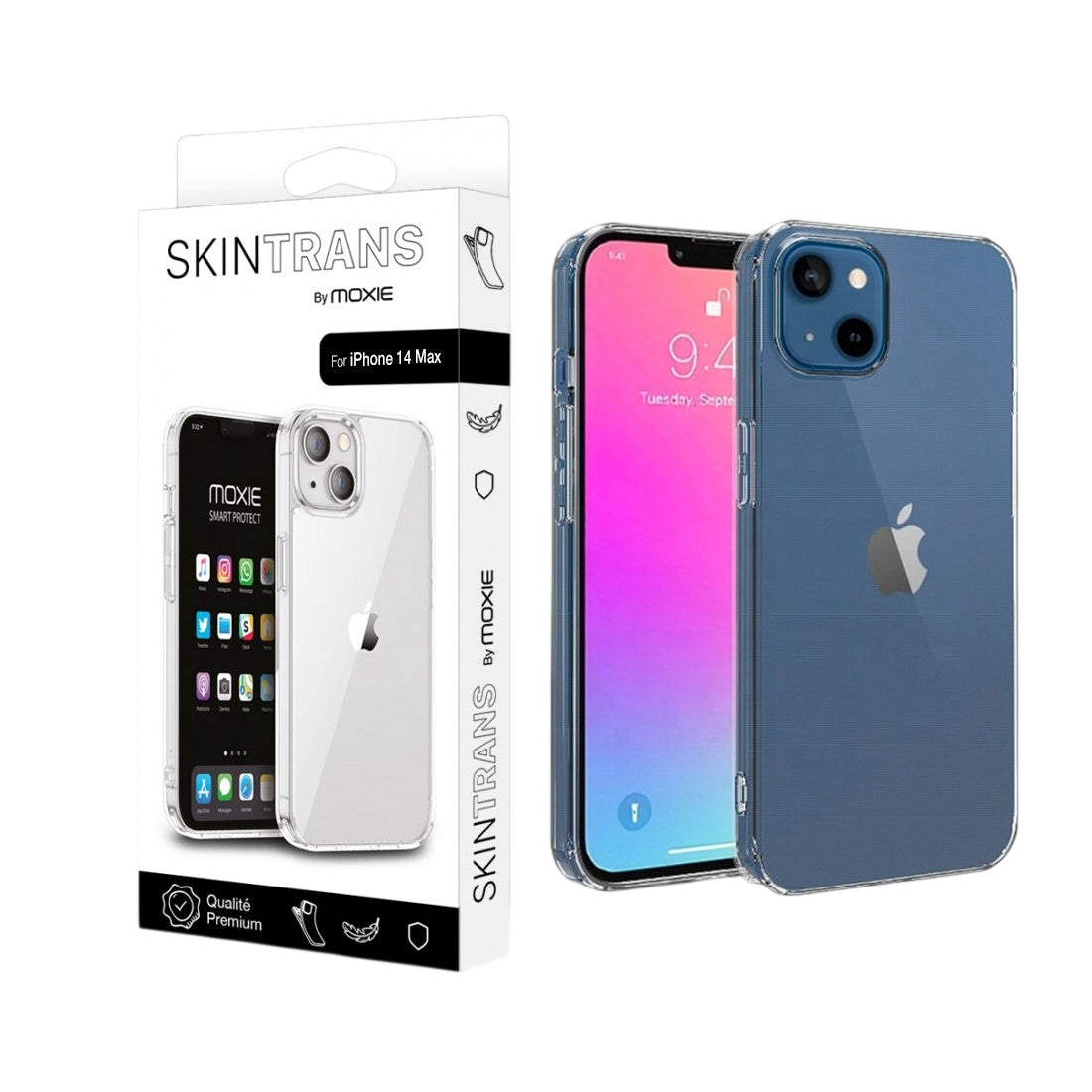 Coque Apple iPhone 14 Plus 6.7" en TPU souple - Transparent
