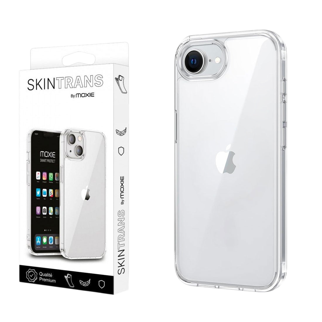 Coque ultra fine transparente en TPU pour iPhone 16e