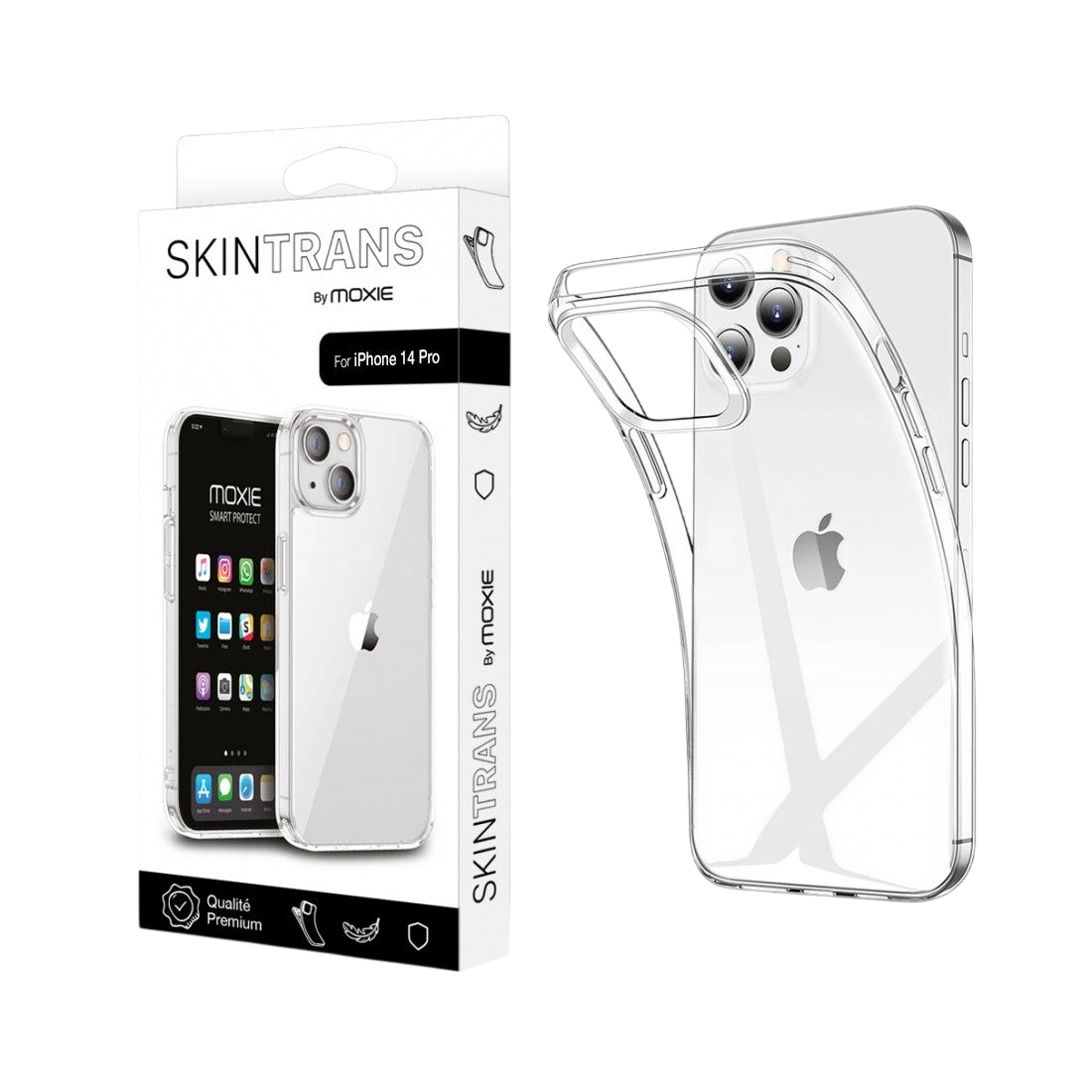Housse ultra fine 0.25mm Moxie Skintrans iPhone 14 PRO 6.1"