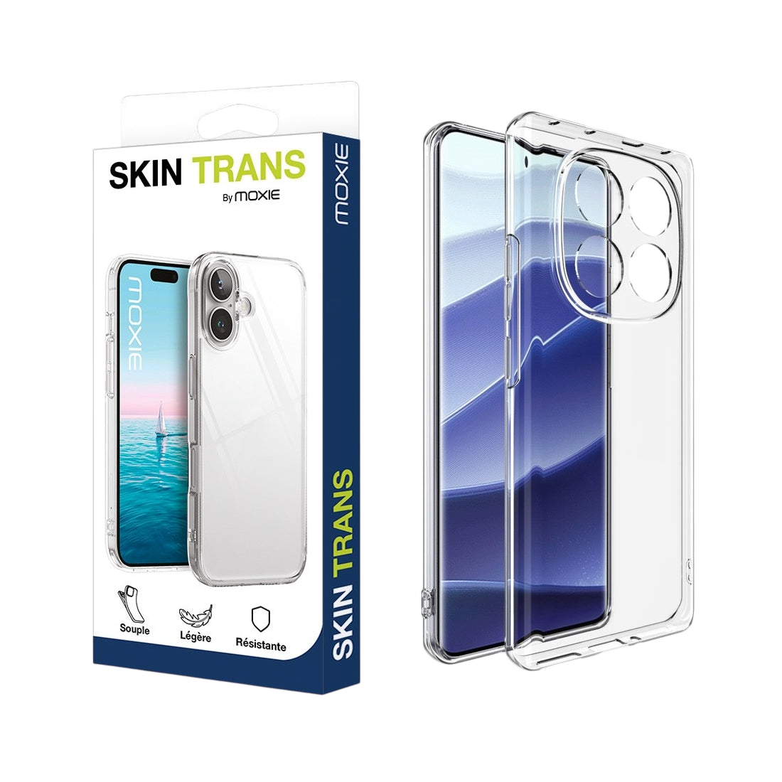 Coque ultra fine transparente en TPU pour Redmi note 14 Pro 5G