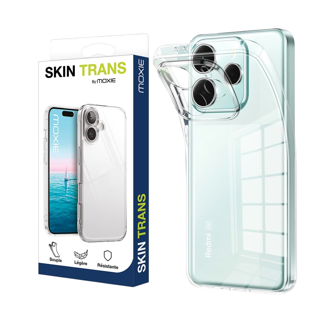 Coque ultra fine transparente en TPU pour Redmi note 14 4G