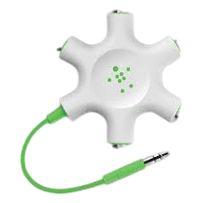 Titre : Belkin Répartiteur Audio 5 ports RockStar (Jack 3,5 mm)