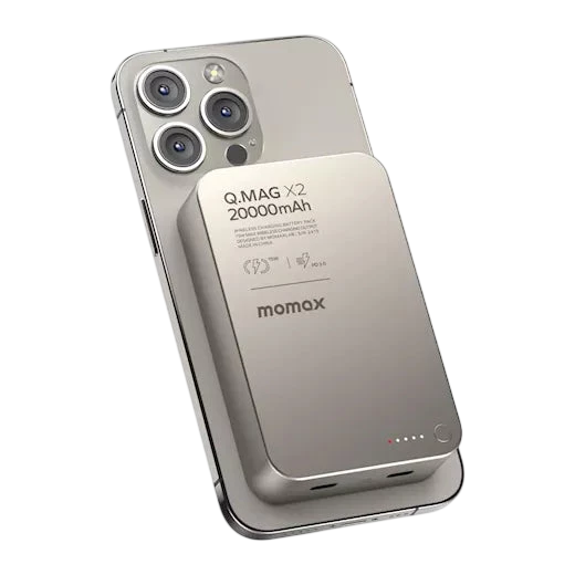 Batterie externe magnétique portable Momax Q.Mag X2 20000 mAh (Gen 2)