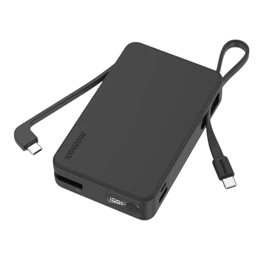 Batterie externe portable Momax 1-Power Vital+ avec double port USB-C