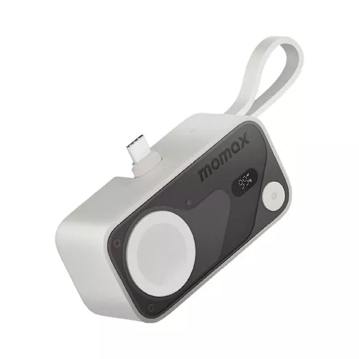 Batterie externe portable 3-en-1 Momax 1-Power X Pro Mini+ 5000 mAh avec chargeur Apple Watch