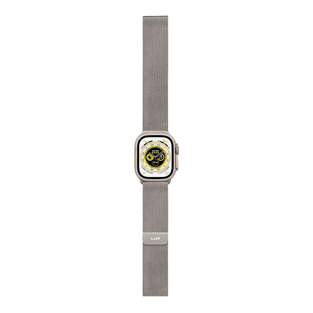 Bracelet en Maille de Titane avec Fermoir Magnétique pour Apple Watch (44/45/46/49mm)