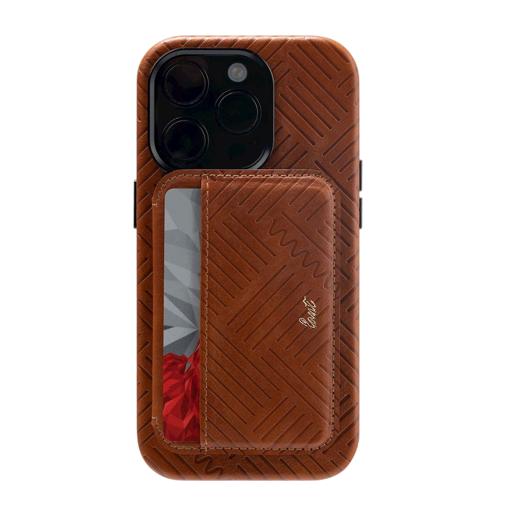 Porte-Cartes Magnétique MagSafe en Cuir Végan