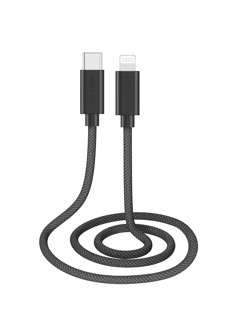Câble USB-C vers Lightning en Nylon Tressé - Premium