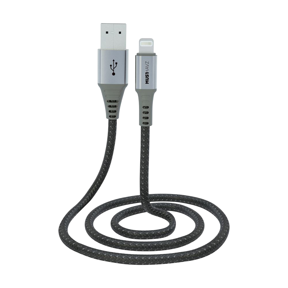 Câble USB-A vers Lightning en Nylon Tressé - Certifié MFi - 1,0 Mètre