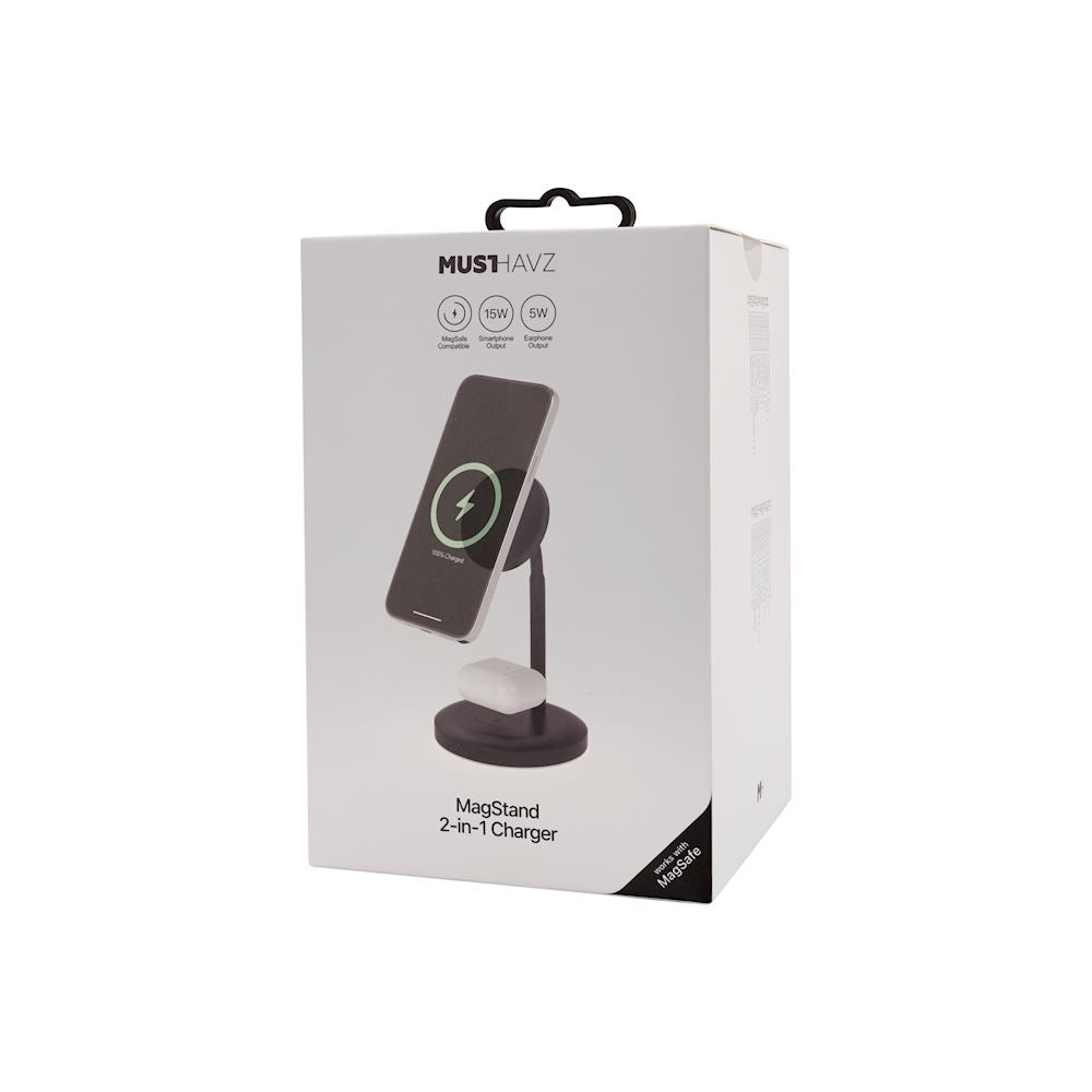 MagStand 2-in-1 - Station de Charge Magnétique MagSafe & Sans Fil