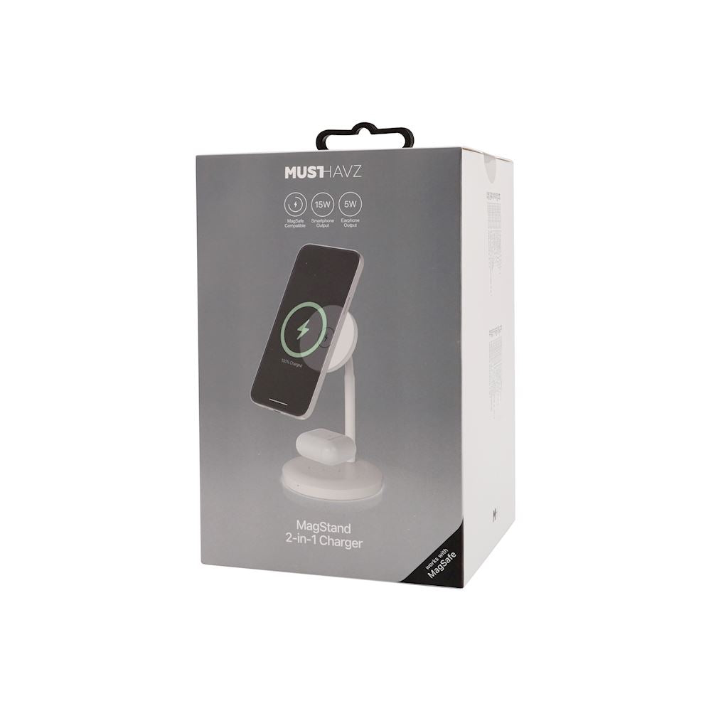 MagStand 2-in-1 - Station de Charge Magnétique MagSafe & Sans Fil
