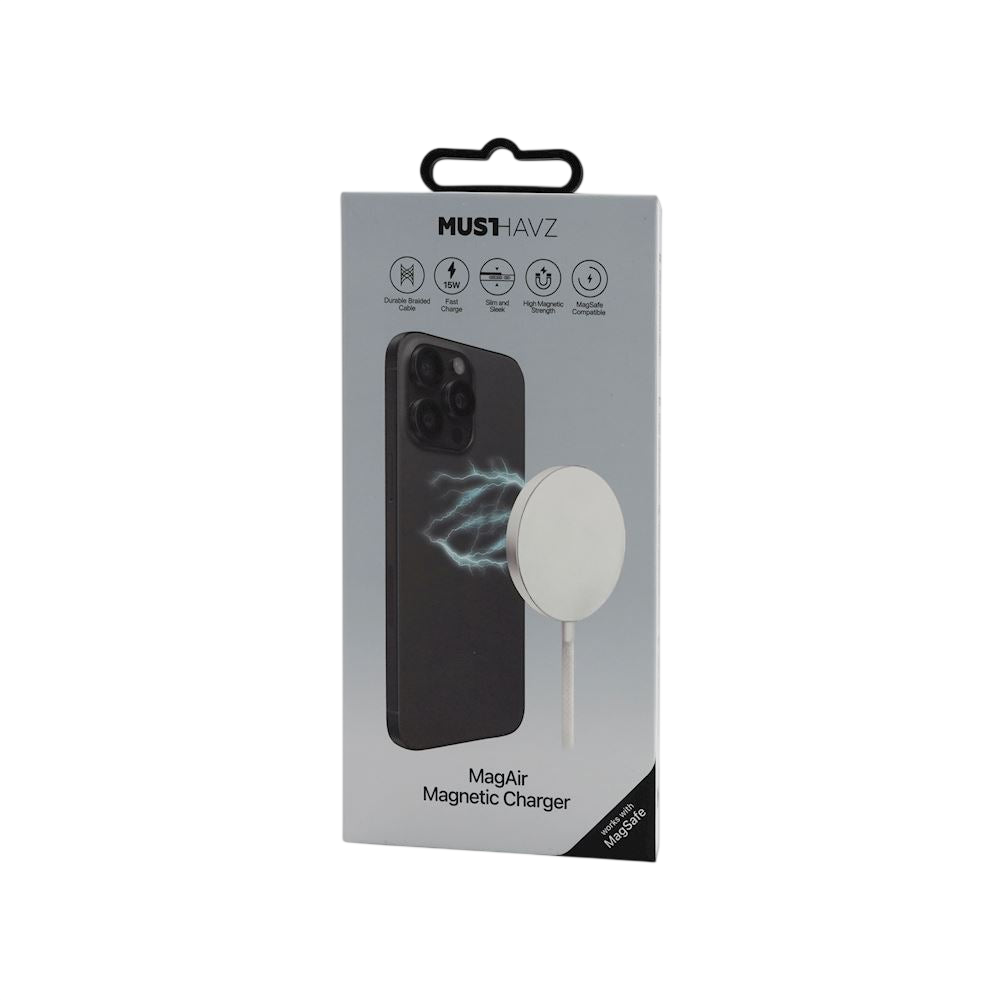 MagAir - Chargeur Sans Fil Magnétique MagSafe - 15W - Ultra-Léger