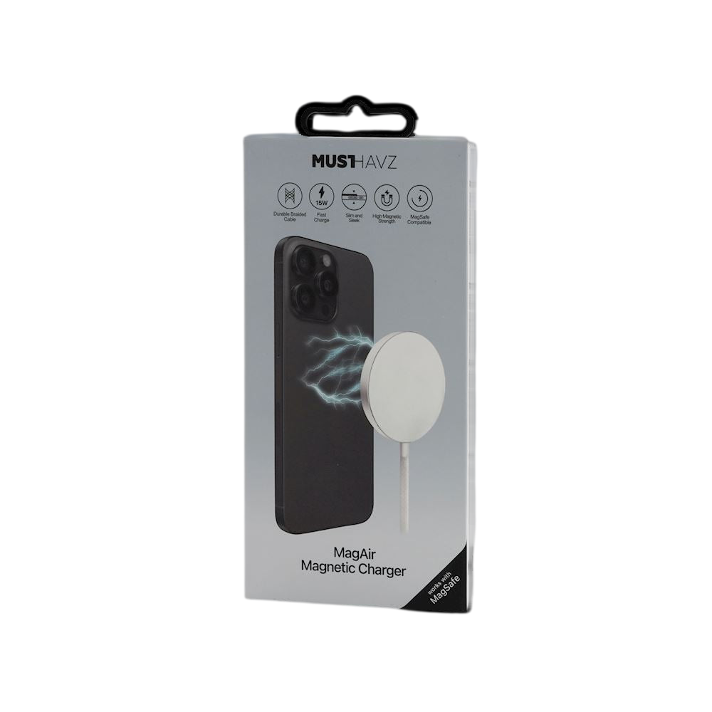MagAir - Chargeur Sans Fil Magnétique MagSafe - 15W - Ultra-Léger