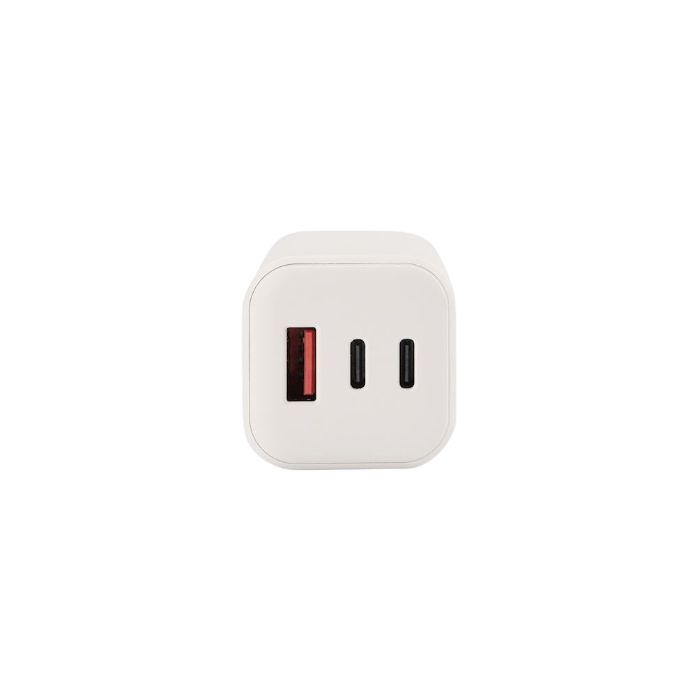 Chargeur Nano 3 Ports - 65W - GaN - 2x USB-C + 1x USB-A