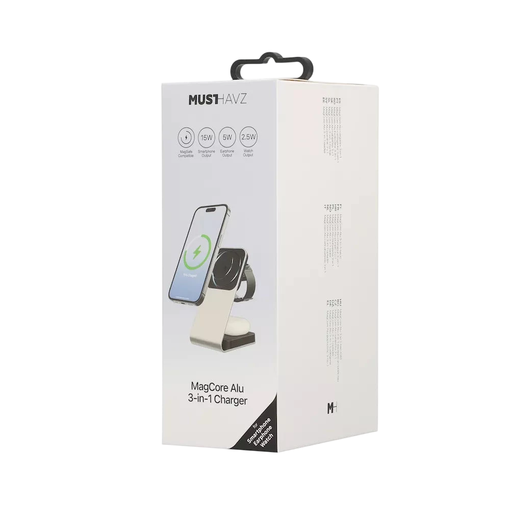 MagCore Alu 3-in-1 - Station de Charge Magnétique MagSafe Premium en Aluminium