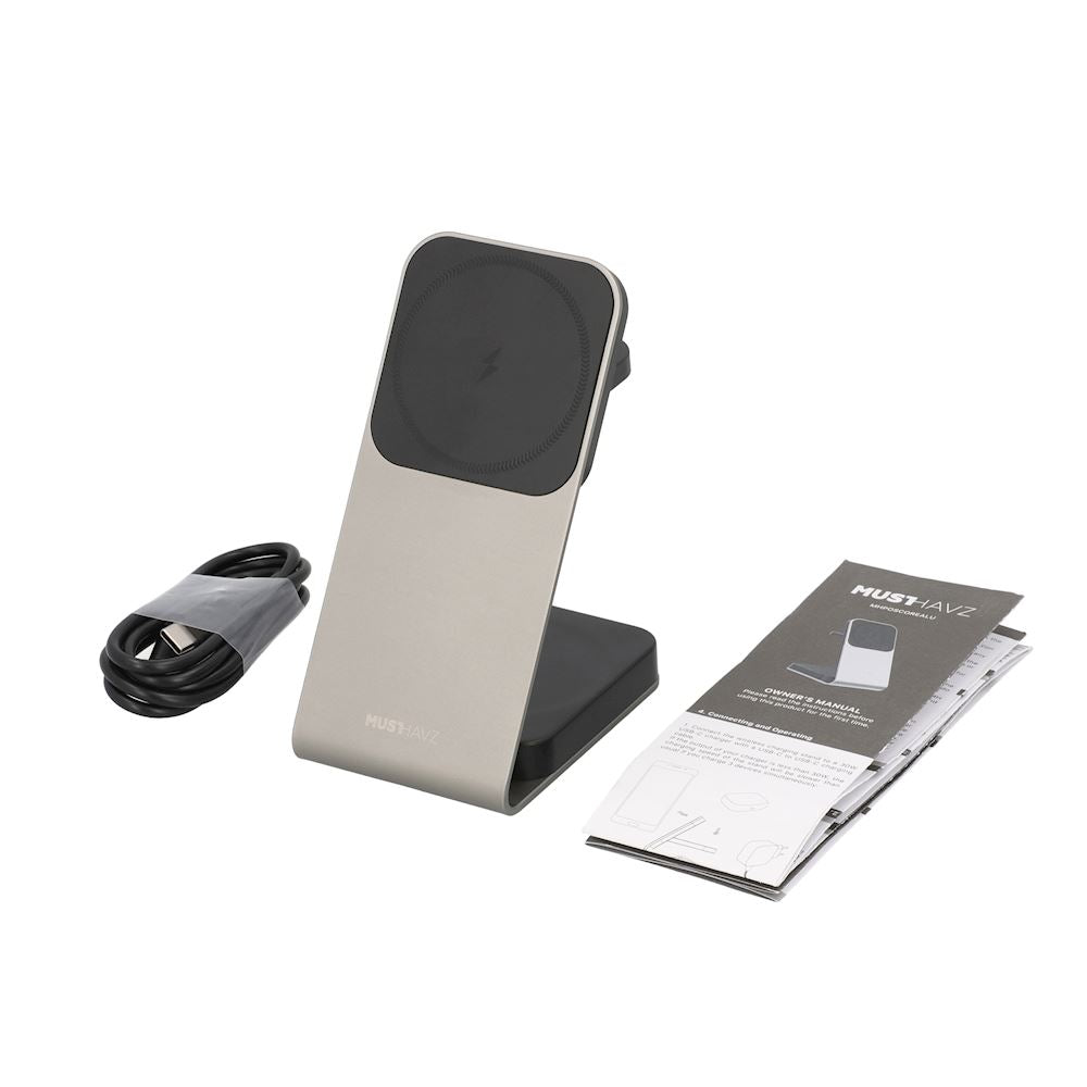 MagCore Alu 3-in-1 - Station de Charge Magnétique MagSafe Premium en Aluminium