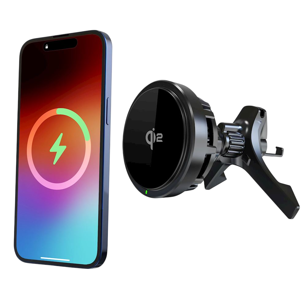 MagSnap Pro Air - Support Voiture Chargeur Sans Fil Qi2 - MagSafe Compatible
