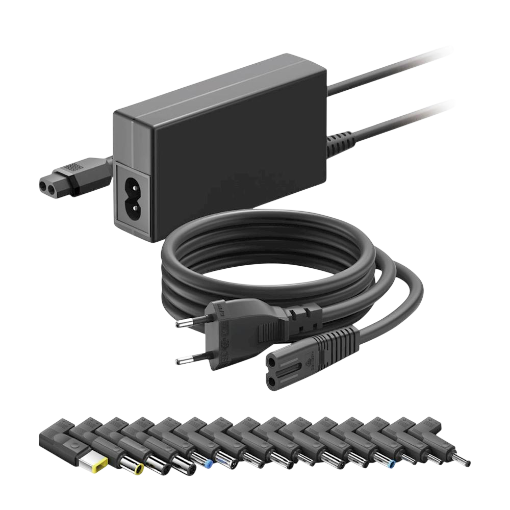 Chargeur Universel pour Ordinateur Portable - 65W (15 embouts inclus)