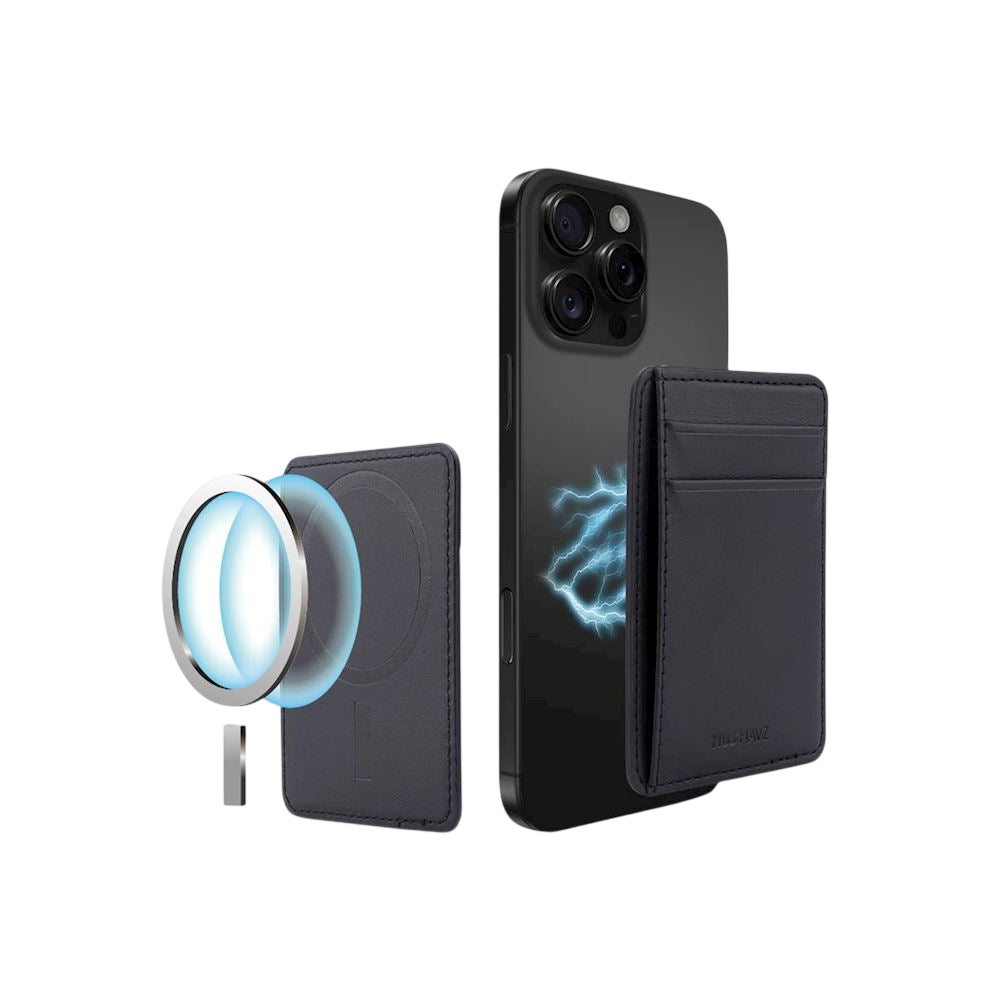 Porte-Cartes Magnétique MagSafe en Cuir Végan