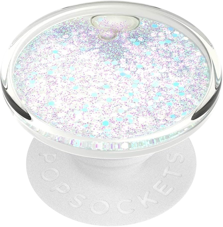 PopSockets PopGrip Luxe - Tidepool Halo Blanc