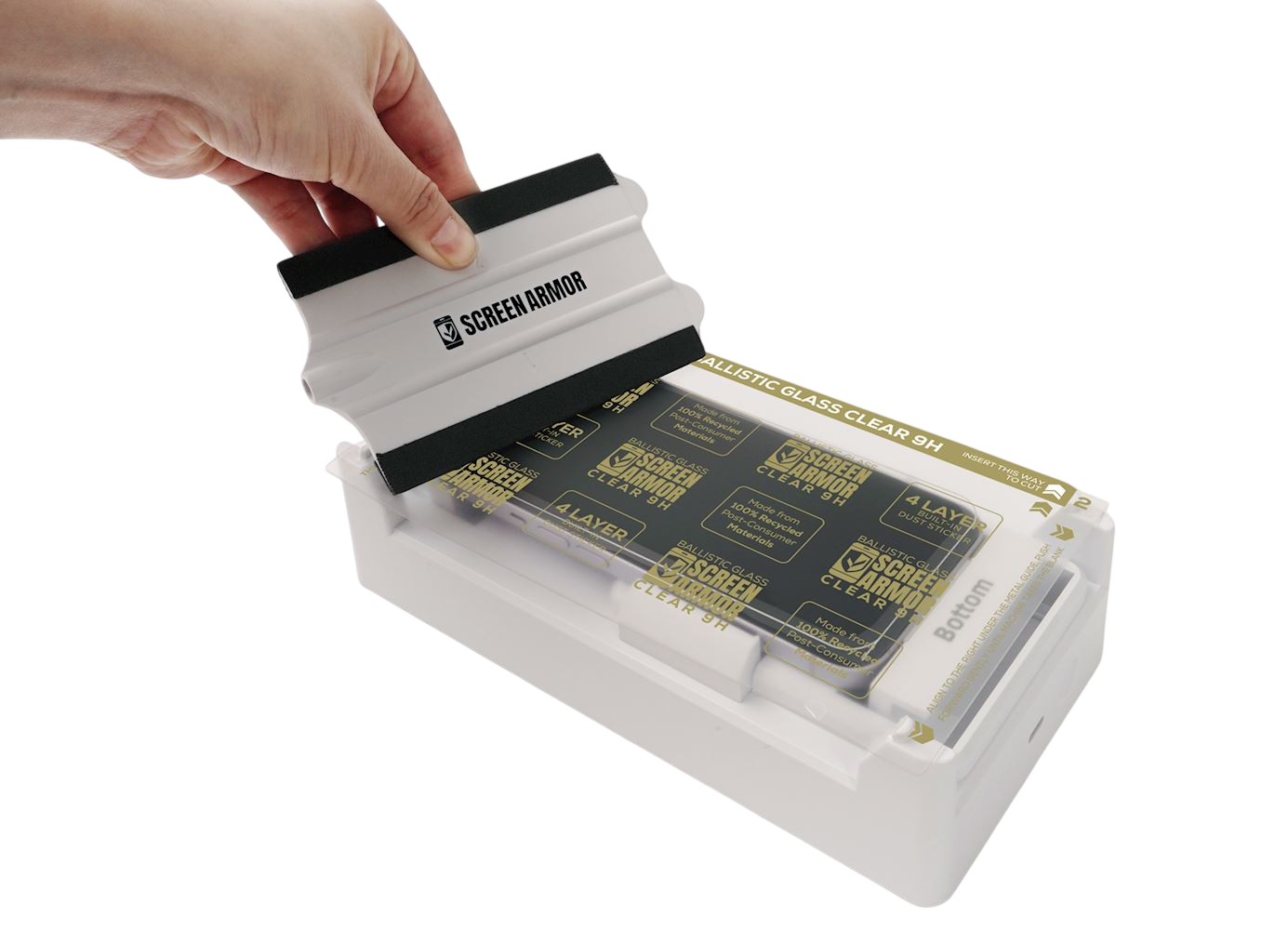 ScreenArmor Ballistic Glass Pro 9H (25x) - with dust layer