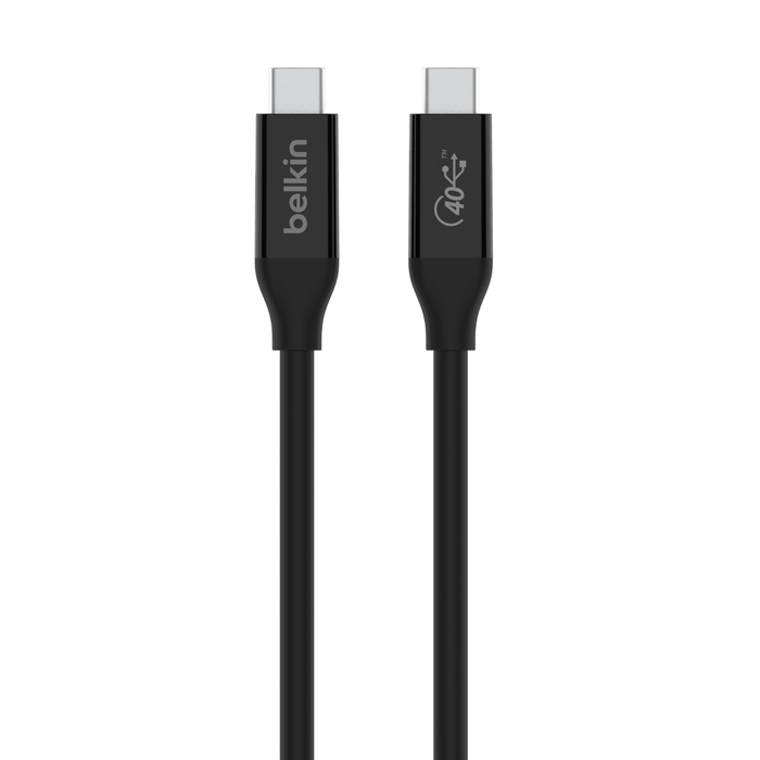 Belkin Câble USB4 USB-C vers USB-C 0,8m, noir.