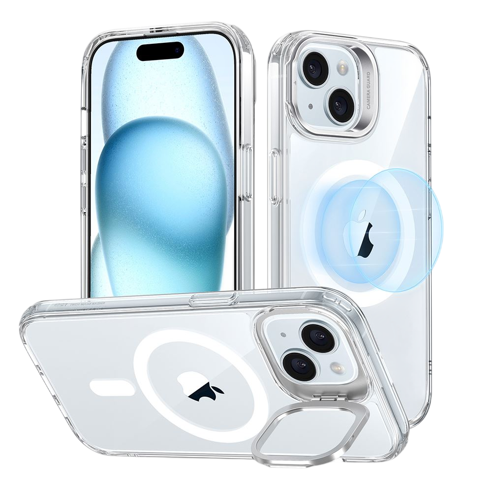 Coque Classic Hybrid MagSafe Stash Stand pour iPhone 15 Plus