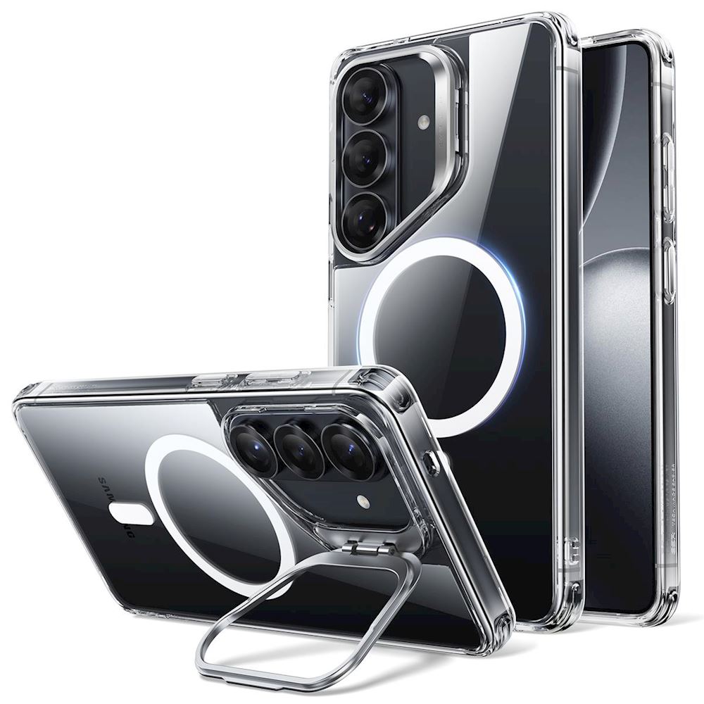 Coque Classic Hybrid MagSafe Stash Stand pour Samsung S26