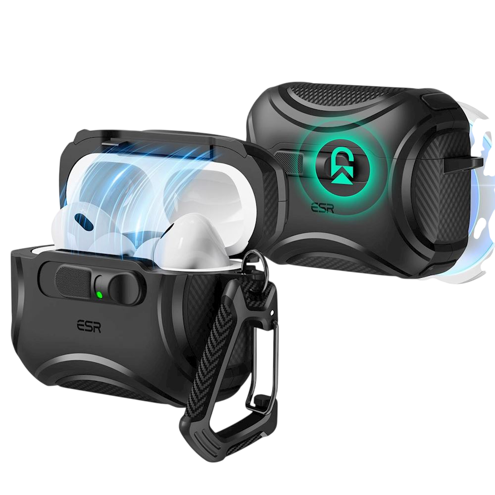 Coque de protection ESR Cyber FlickLock Magnetic avec HaloLock pour AirPods Pro 3