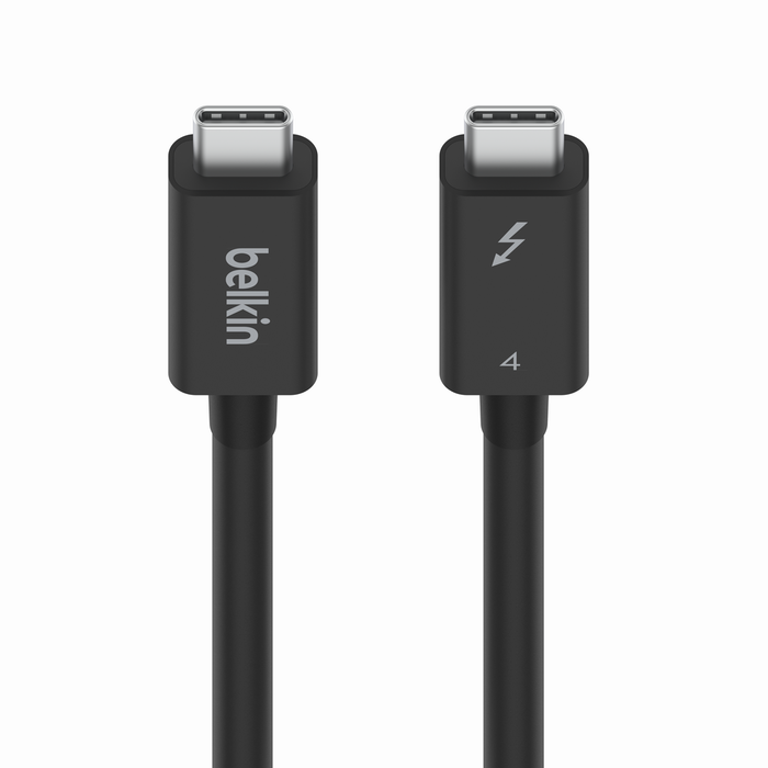 Belkin CONNECT - Câble Thunderbolt - 24 pin USB-C (M) reversible pour 24 pin USB-C (M) reversible - Thunderbolt 4 - 2 m - actif, Alimentation USB (100 W) - pour P/N: INC006TTSGY