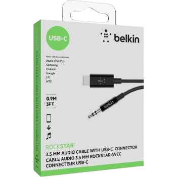 Belkin Câble Audio RockStar USB-C vers Jack 3,5 mm