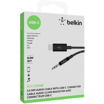 Belkin Câble Audio RockStar USB-C vers Jack 3,5 mm