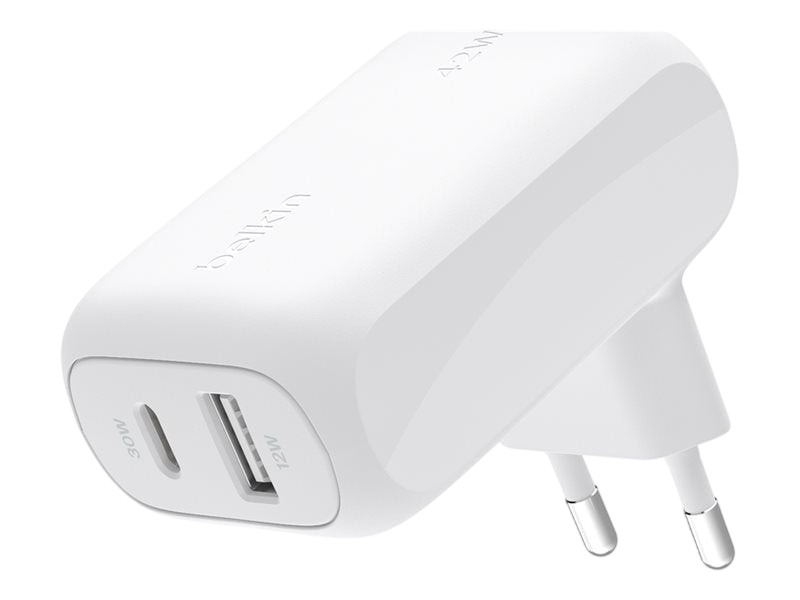 Belkin BoostCharge Pro Double Port (USB-C 30W + USB-A 12W)