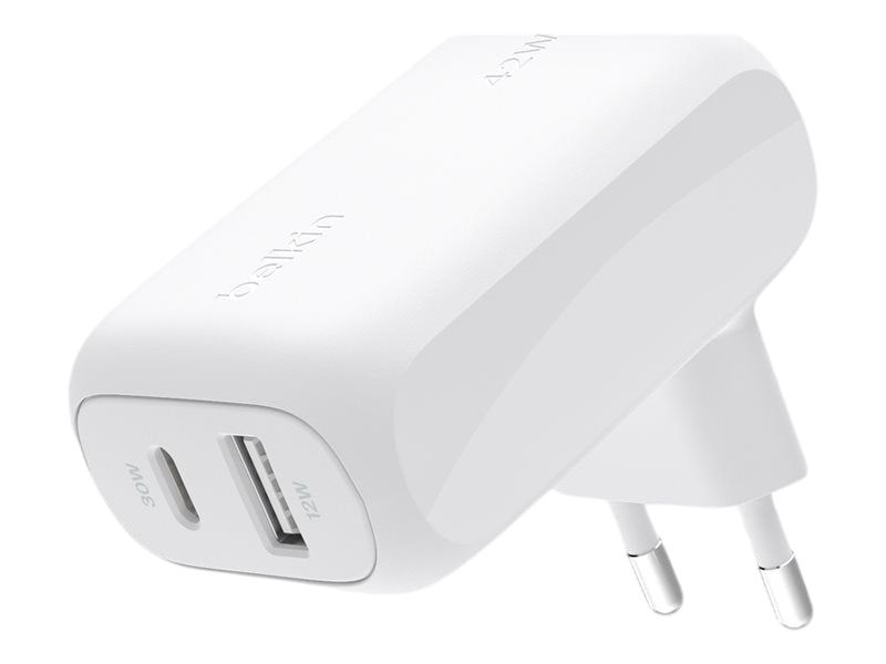 Belkin BoostCharge Pro Double Port (USB-C 30W + USB-A 12W)