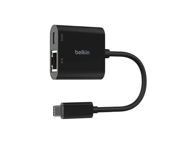 Belkin Adaptateur USB-C vers Ethernet Gigabit + Port de recharge PD 100W