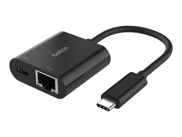 Belkin Adaptateur USB-C vers Ethernet Gigabit + Port de recharge PD 100W