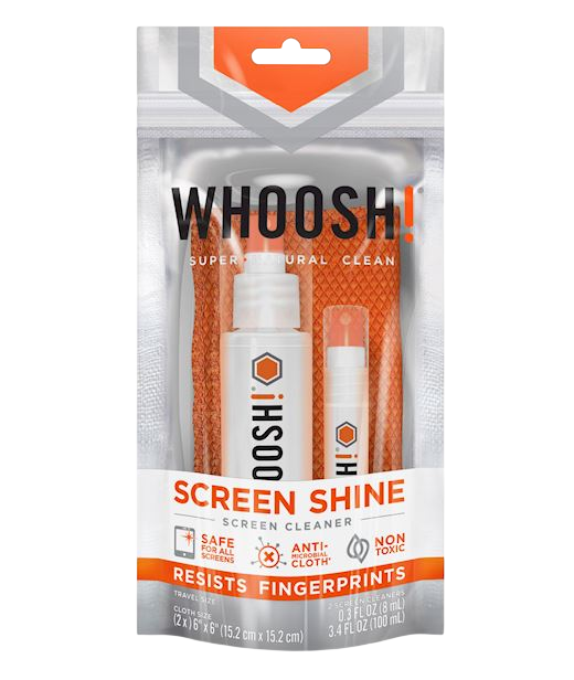 Screen Shine Duo : Spray Nettoyant 100 ml + Spray de Poche 8 ml