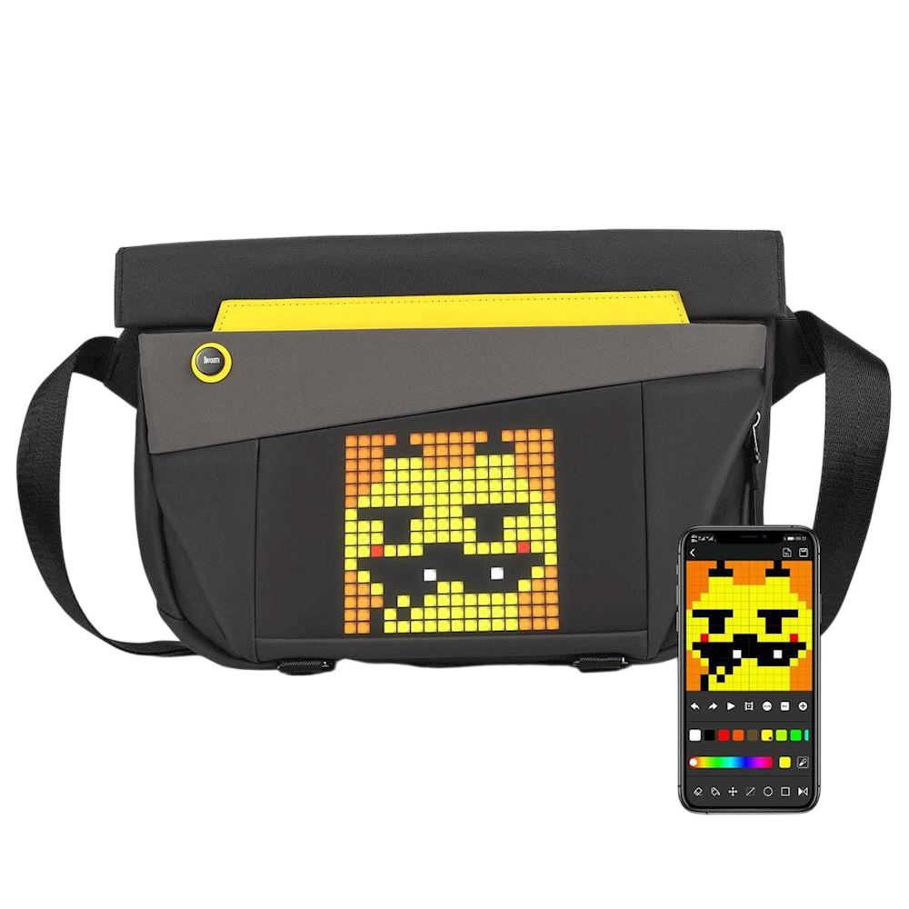 Sacoche bandoulière connectée à écran LED Pixel Art Divoom Pixoo Slingbag