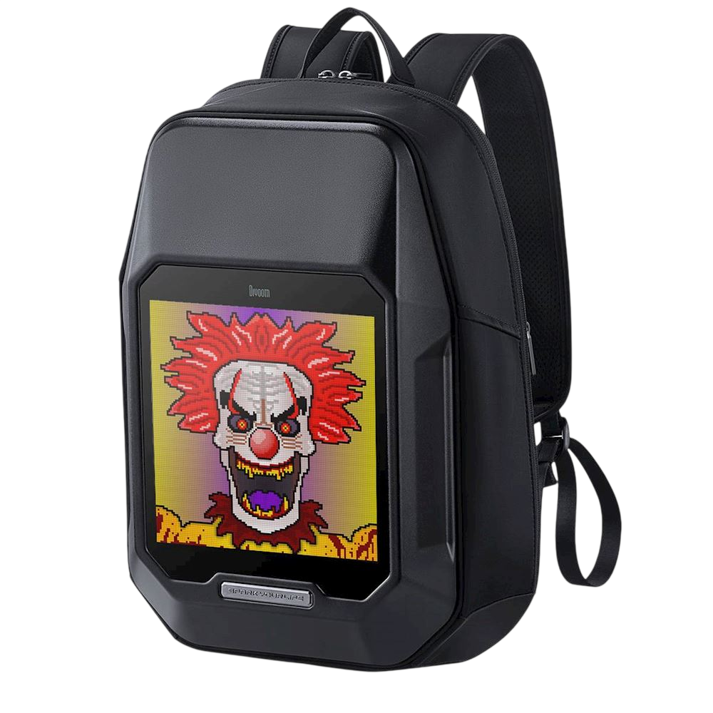 Sac à dos connecté à écran LED Pixel Art Cyberpunk