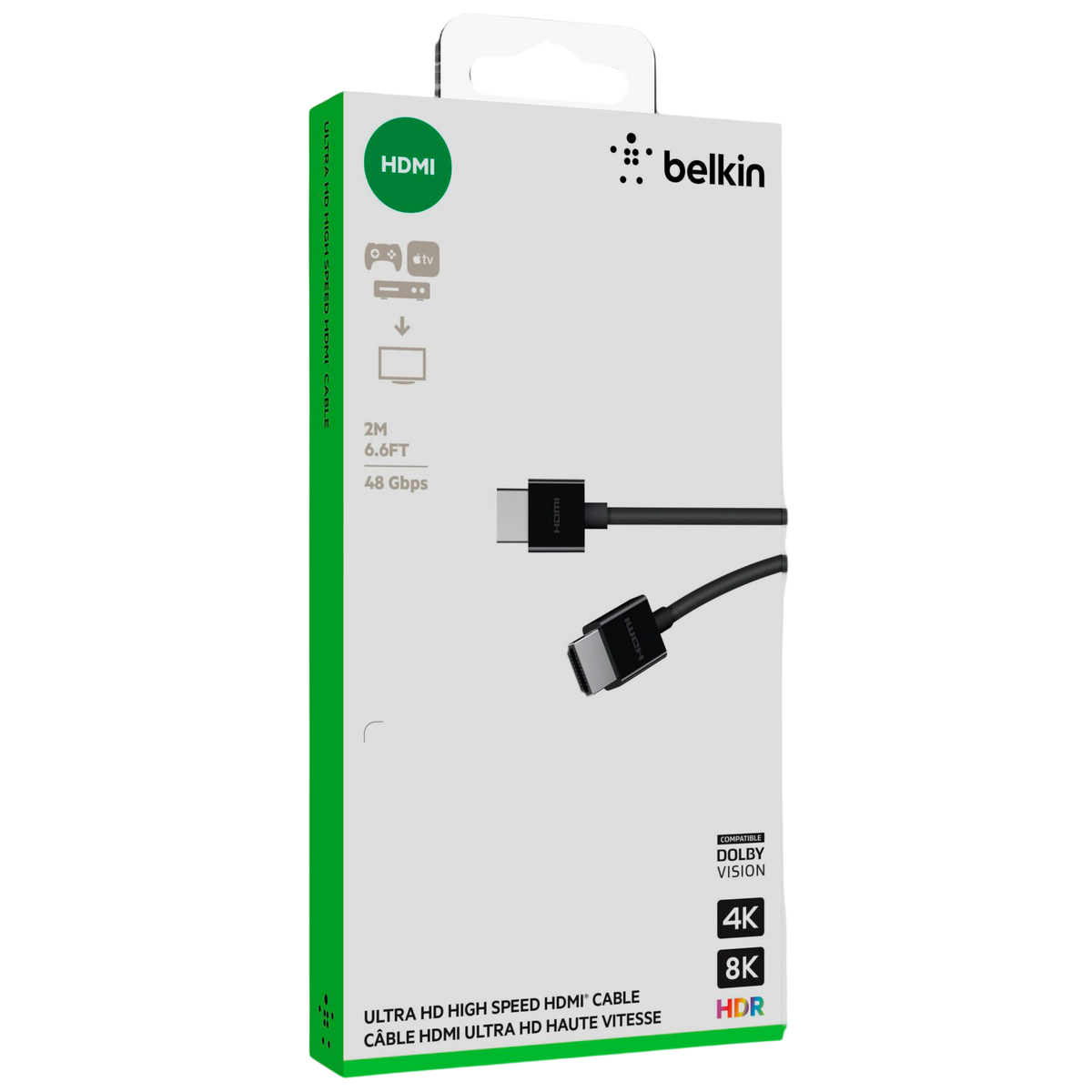Belkin Câble HDMI 2.1 Ultra Haute Vitesse 8K (2 m)