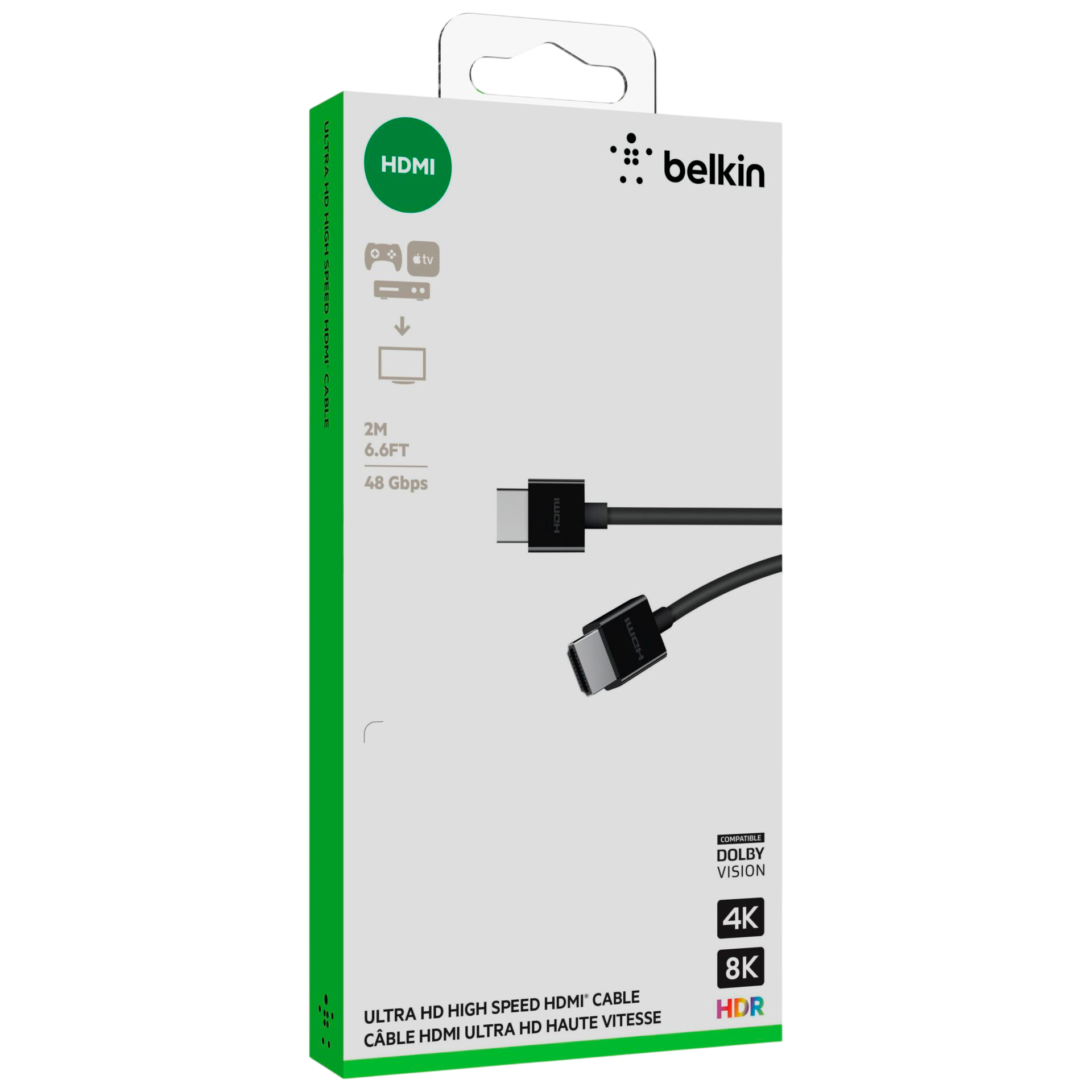 Belkin Câble HDMI 2.1 Ultra Haute Vitesse 8K (2 m)